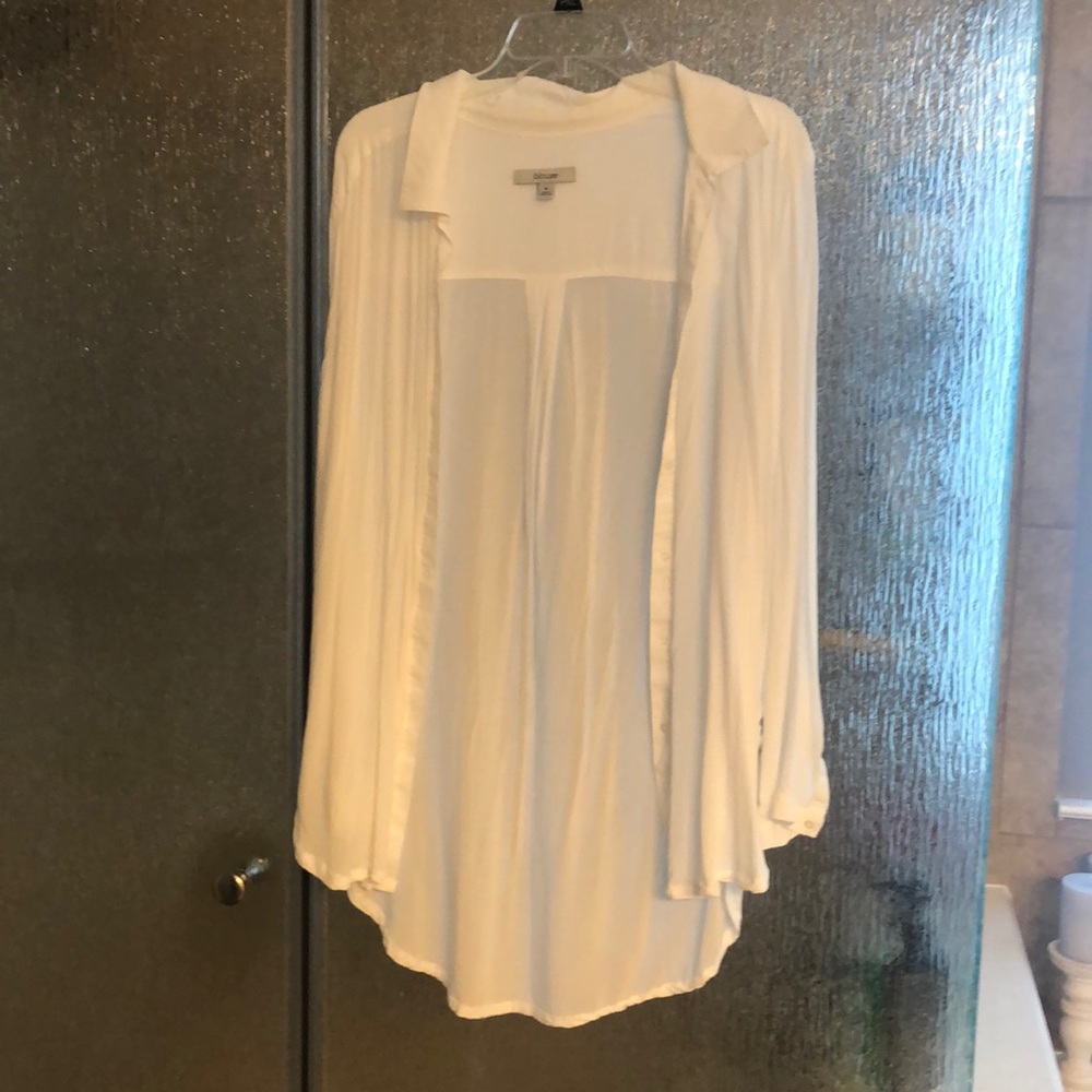 White button down tunic